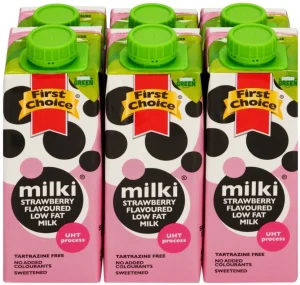First Choice Milki Strawberry Low Fat Milk 6 X 250 ml