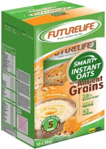Futurelife Smart Instant And Ancient Grains Honey Oats 10 X 50 g