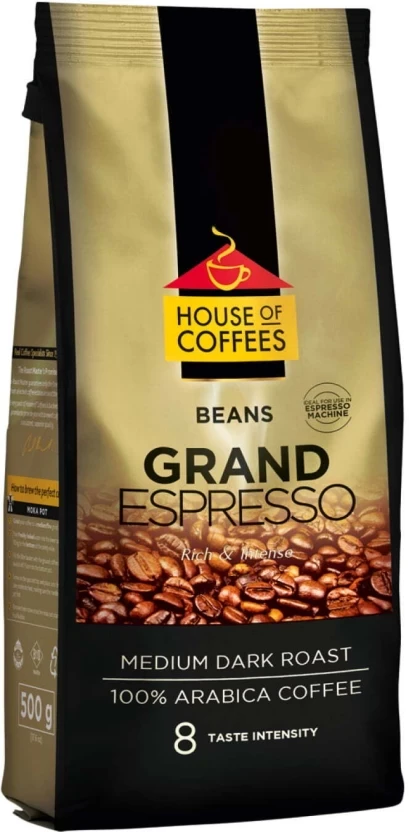 House Of Coffees Grand Espresso Coffee Beans Chocolate Flavoured 500 g - Image 2