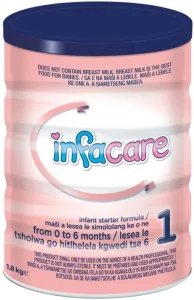 Infacare 1 Infant Starter Formula 0-6 Months 1.8 kg