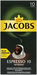 Jacobs Kronung Espresso Intenso Capsules Filter Coffee 10 x  5.2 g