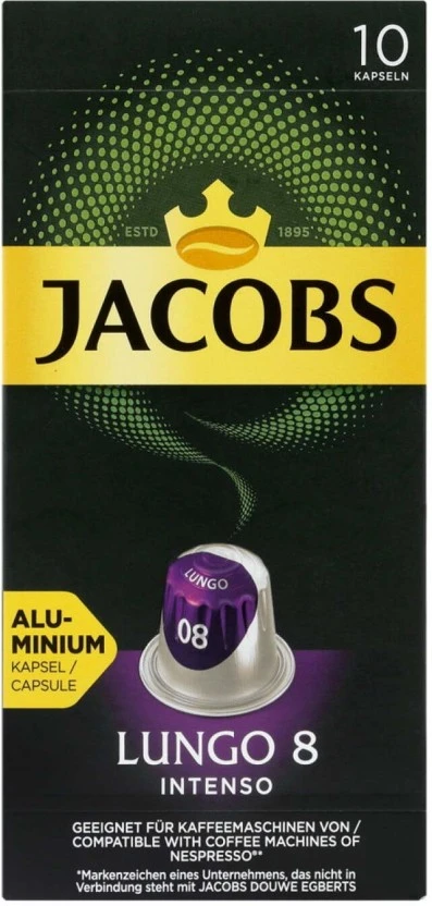 Jacobs Kronung Lungo Intenso Capsules Filter Coffee 95 g