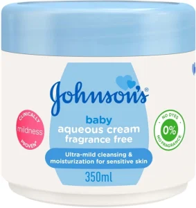 Johnson’s Aqueous Lightly Fragrance Free Baby Cream Body 350 ml