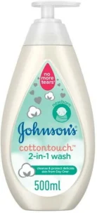 Johnson’s Cotton Touch 2 In 1 Wash, White 6 X Body 500 Ml Sensitive Skin 500ml