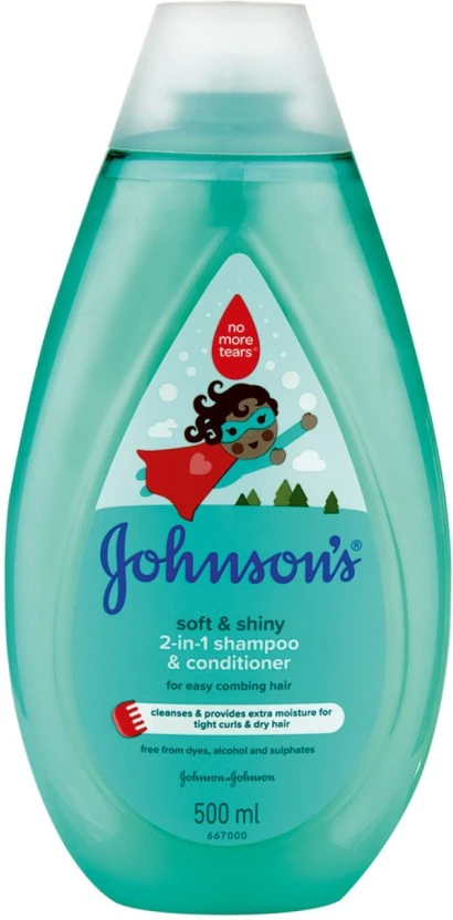 Johnson's Soft And Shiny 2in1 Shampoo Conditioner Deep Conditioning 500 ml - Image 3