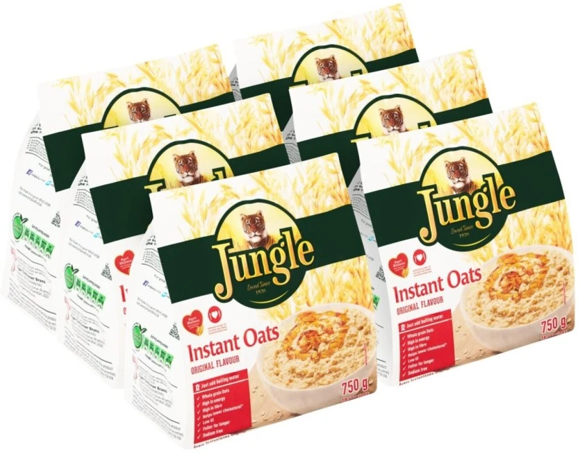 Jungle Instant Original Flavour Oats 6 X 750 g