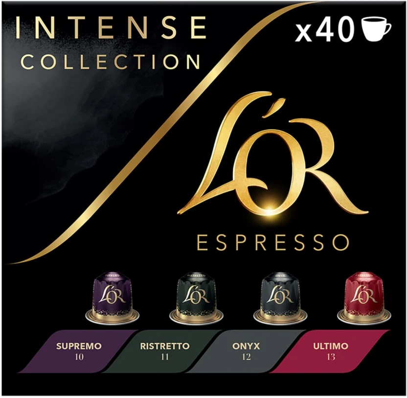 L’or Espresso Intense Collection Coffee Pods Capsule 5.2 g x 40 Capsules