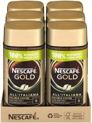 Nescafe Gold All Italiana Instant Coffee 6 X 200 g