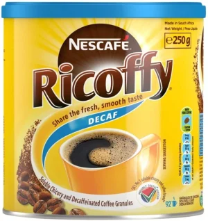 Nescafe Ricoffy Decaf Instant Coffee Chicory Flavoured 250 g
