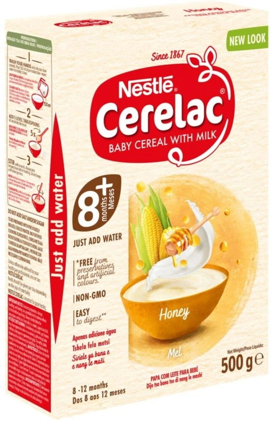 Nestle Cerelac Infant Honey Cereal 8+ Months 500 g - Image 2