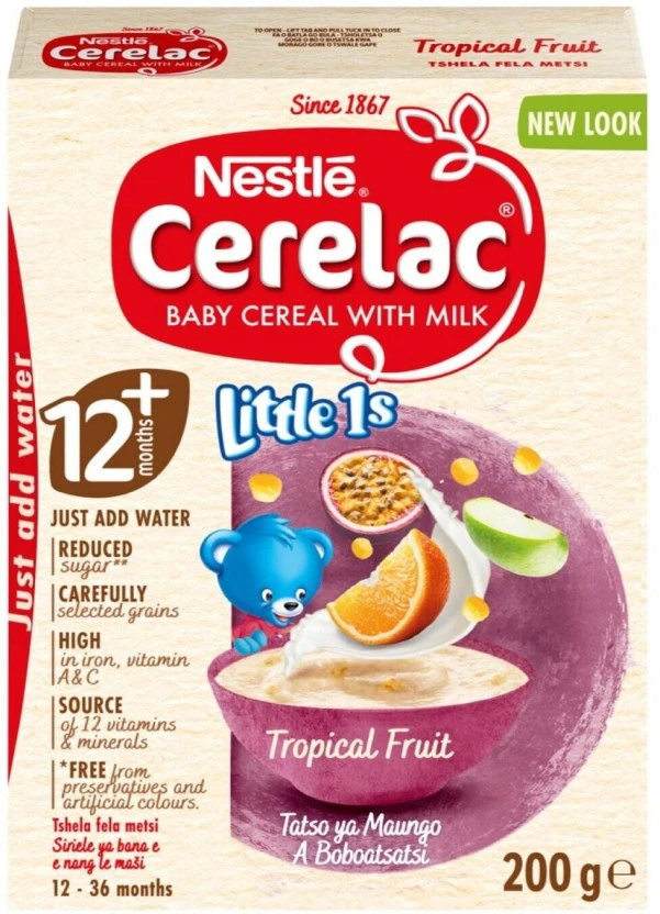 Nestle Cerelac Little 1's Tropical Fruit Cereal 12+ Months 200 g - Image 3