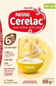 Nestle Cerelac Stage 1 Banana Cereal 6+ Months 500 g