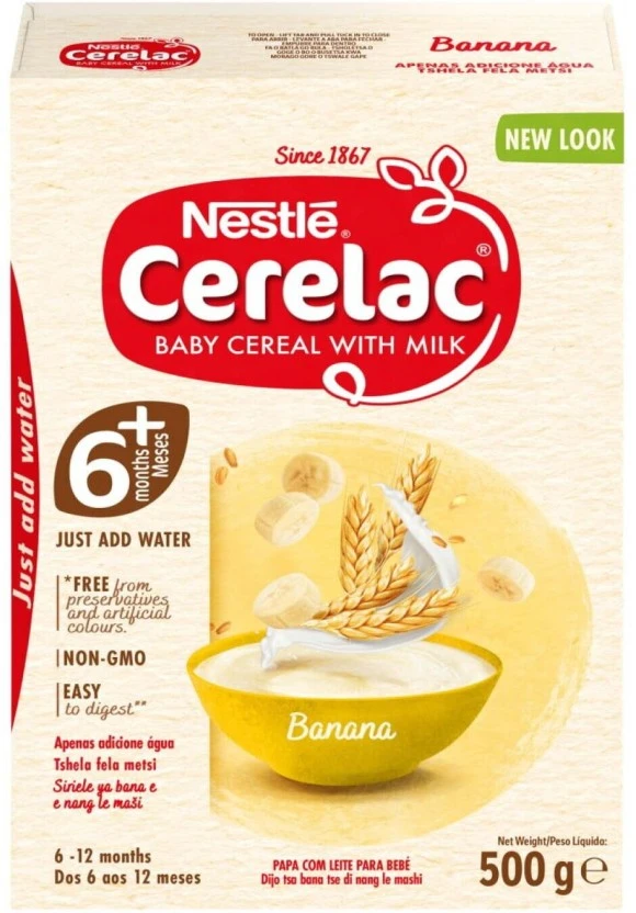 Nestle Cerelac Stage 1 Banana Cereal 6+ Months 500 g - Image 3