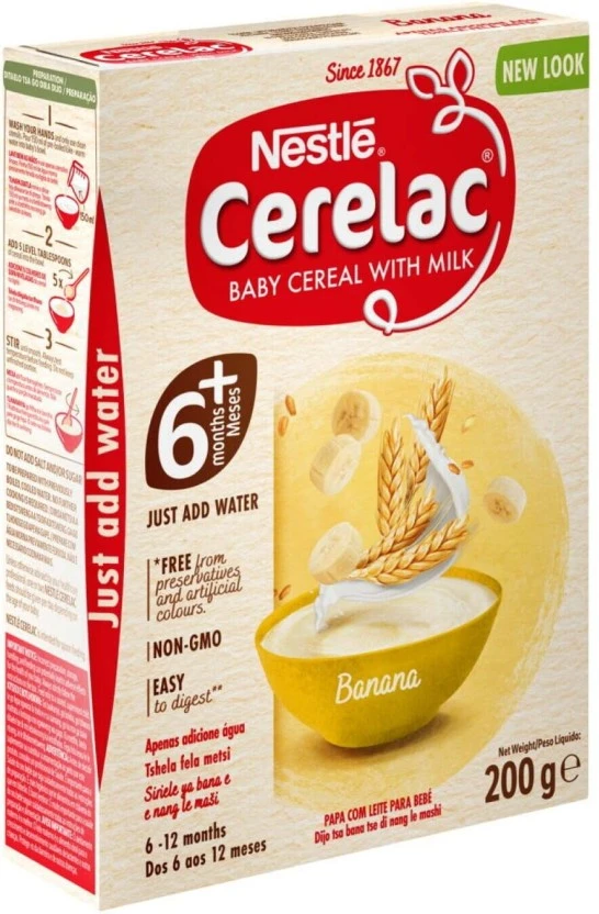 Nestle Cerelac Stage 1 Banana Cereal 6+ Months 200 g - Image 2