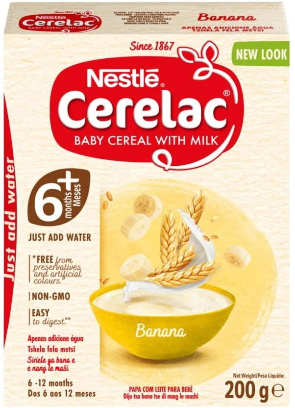 Nestle Cerelac Stage 1 Banana Cereal 6+ Months 200 g - Image 3