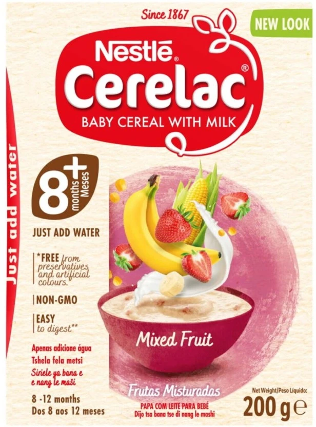 Nestle Cerelac Stage 2 Mixed Fruit Cereal 8+ Months 200 g