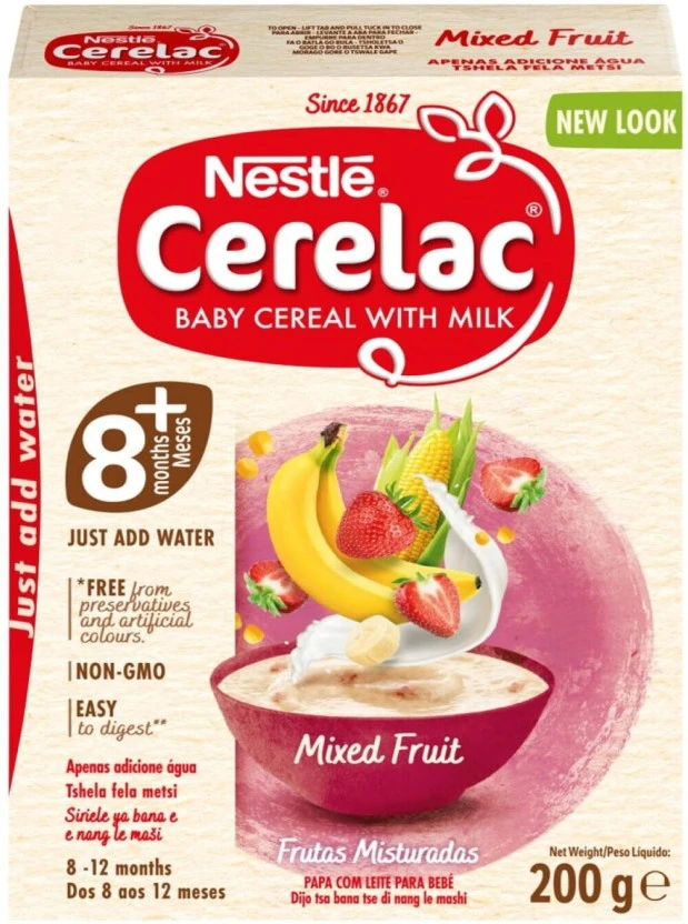 Nestle Cerelac Stage 2 Mixed Fruit Cereal 8+ Months 200 g - Image 3