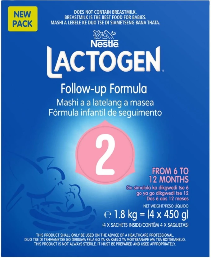 Nestle Lactogen Follow-up Formula Stage 2 6-12 Months 1.8 kg