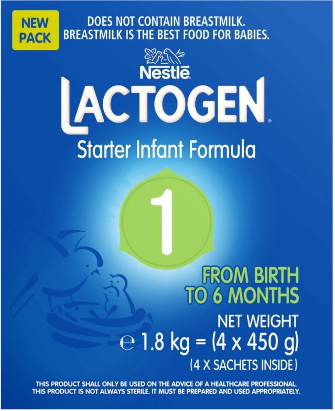 Nestle Lactogen Starter Infant Formula Stage 0-6 Months 1.8 kg