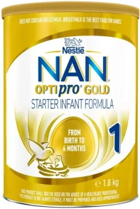 Nestle Nan Optipro Gold 1 Starter Infant Formula 0-6 Months 1.8 kg