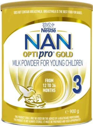 Nestle Nan Optipro Gold Milk Powder 3    24 Months And Above 900 g