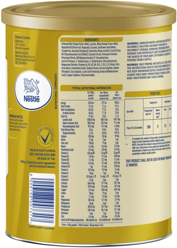 Nestle Nan Optipro Gold Milk Powder 3 24 Months And Above 900 g - Image 2