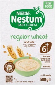 Nestle Nestum Baby Cereal Regular Wheat 6+ Months 500 g