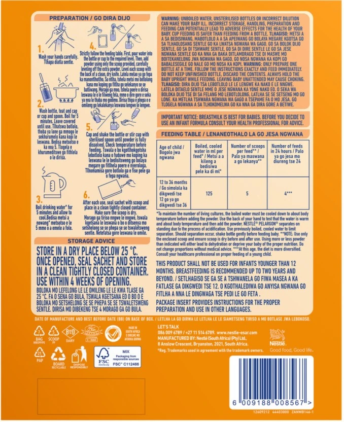 Nestle Pelargon Acidified Milk Powder 12-36 Months 1.8 kg - Image 4