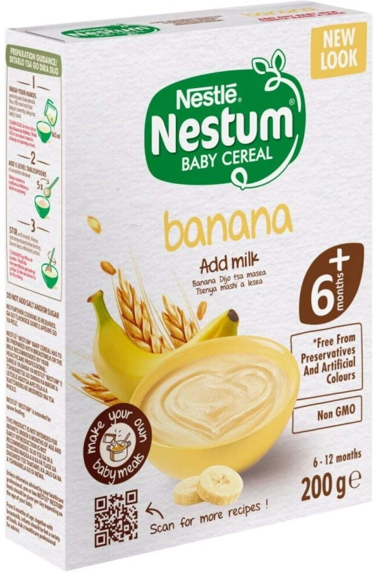 Nestle Nestum Stage 1 Banana Cereal 6+ Months 200 g - Image 2
