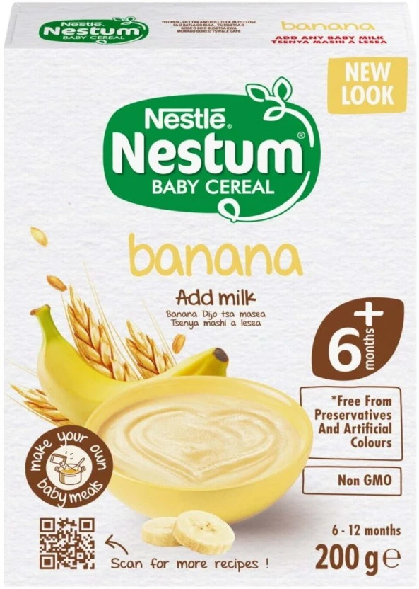 Nestle Nestum Stage 1 Banana Cereal 6+ Months 200 g - Image 3