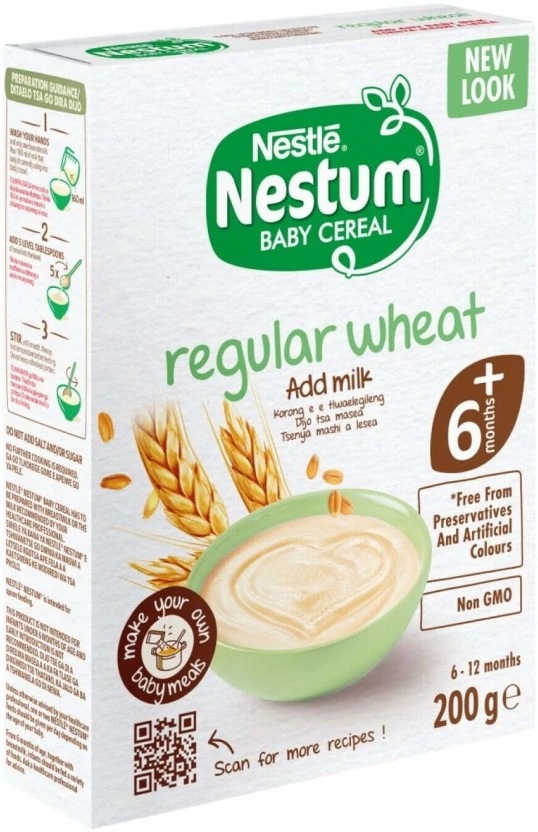 Nestle Nestum Stage 1 Wholewheat Cereal 6+ Months 200 g - Image 2