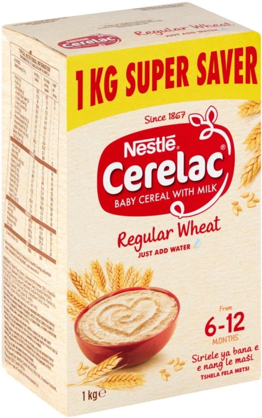 Nestle Cerelac Regular Wheat Baby Cereal 6+ Months 1 kg - Image 2