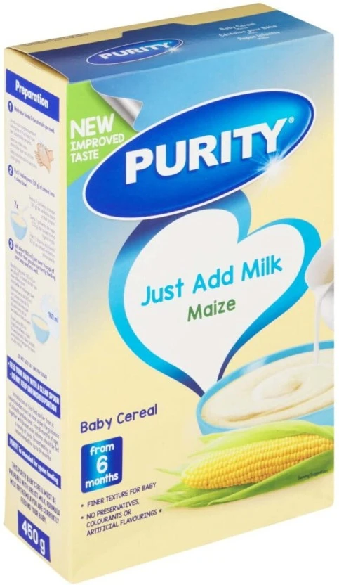 Purity Maize Baby Cereal With Milk 6+ Months 450 g - Image 3