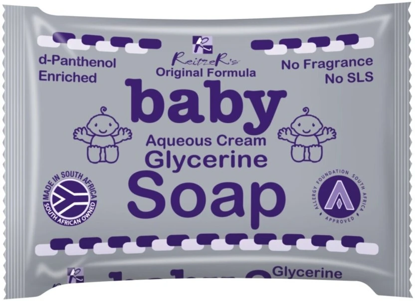 Reitzer's Baby Aqueous Cream Glycerine Soap Fragrance-free 12 X 100 g