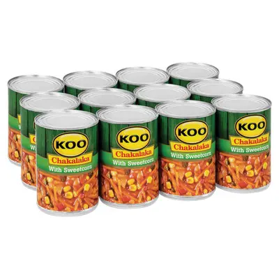 Koo Chakalaka With Sweet Corn Vegetables 12 x 410 g
