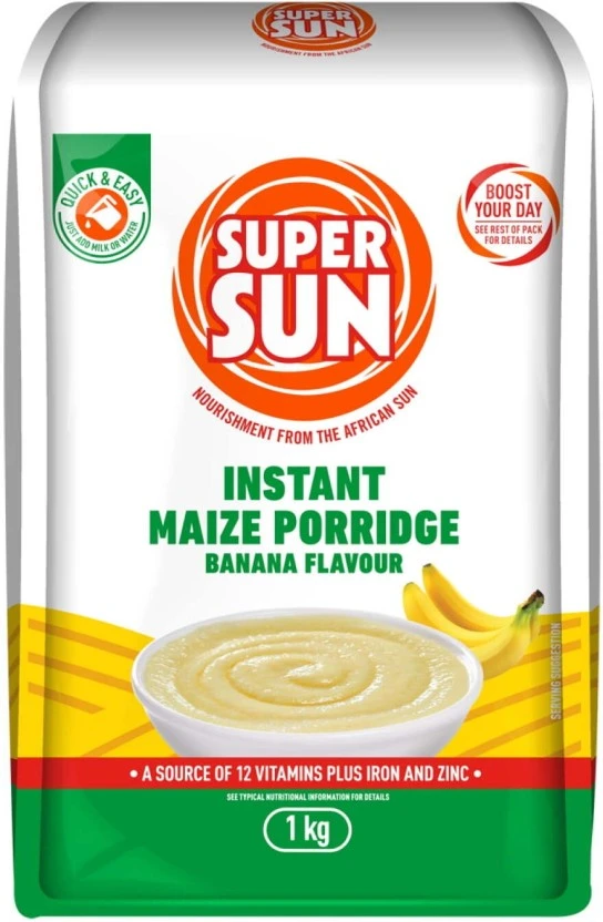 Supersun Instant Maize Porridge Banana Flavour 1 kg - Image 2