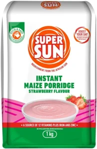 Supersun Instant Maize Porridge Strawberry Flavour 1 kg