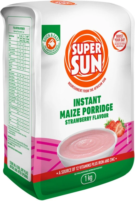 Supersun Instant Maize Porridge Strawberry Flavour 1 kg - Image 2