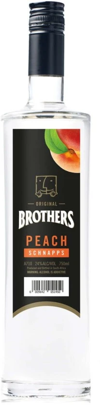 Brothers Peach Schnapps Liqueur 6 x 750 ml