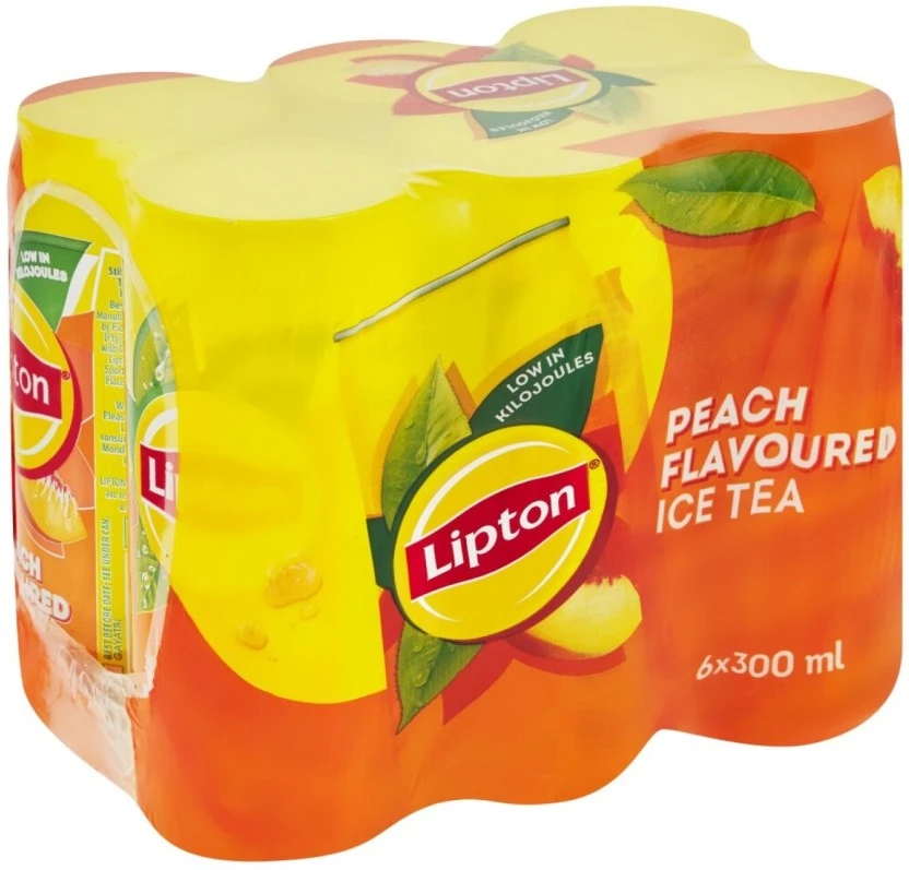Lipton Ice Tea Peach Iced Can 6 X 300 ml - Image 2