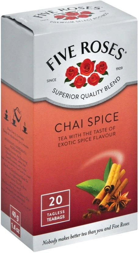 Five Roses Chai Spice Flavoured Tea 20 - Image 2