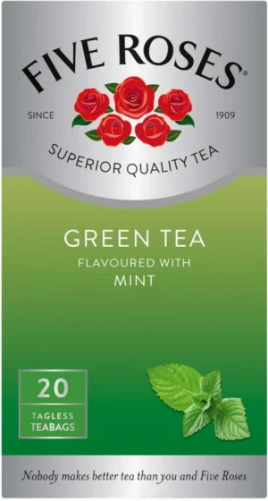 Five Roses Mint Flavoured Green Tea 20