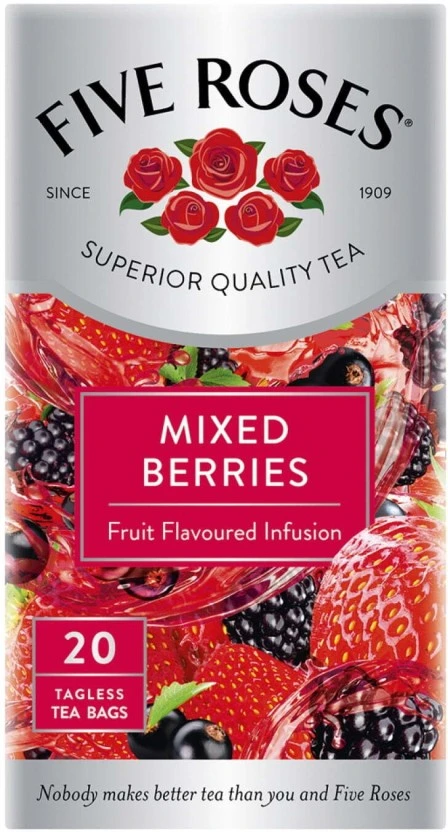 Five Roses Mixed Berries Flavoured Tea 20