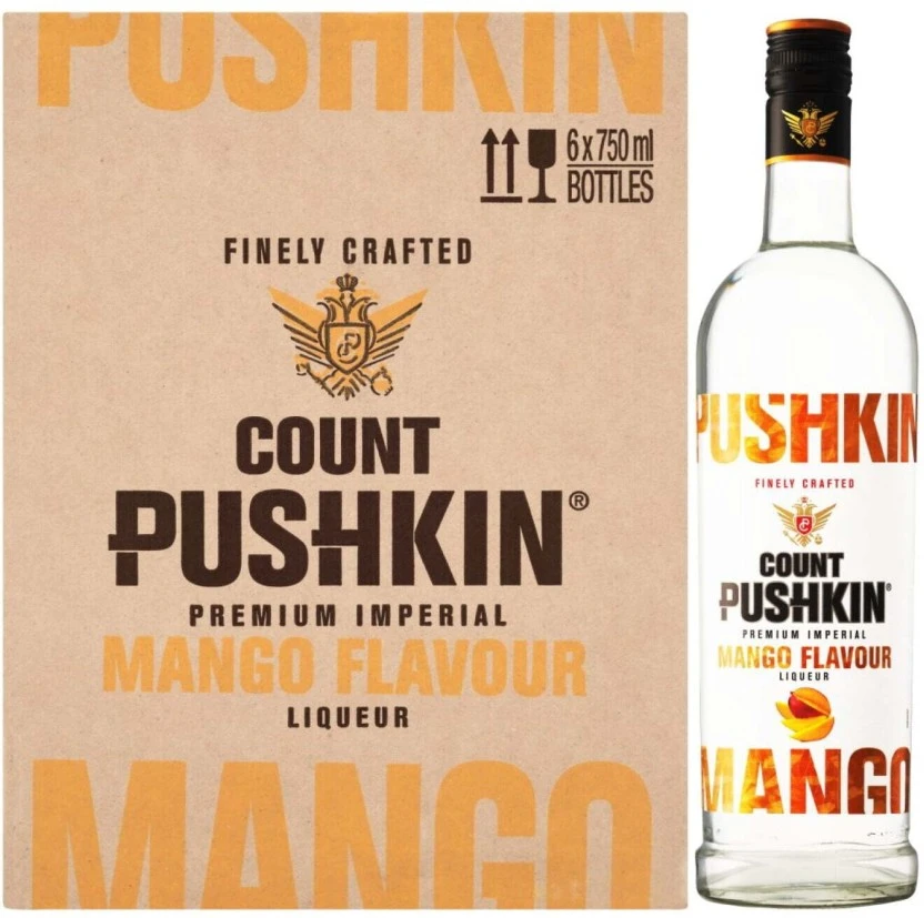 Count Pushkin Mango Liqueur 6 x 750 ml