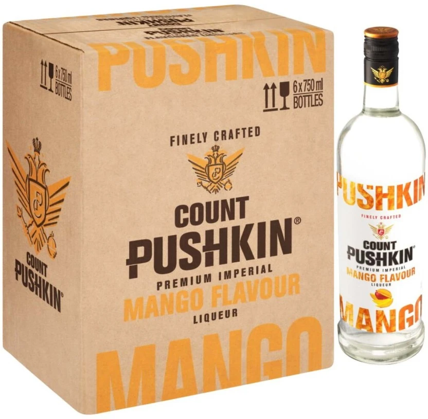 Count Pushkin Mango Liqueur 6 x 750 ml - Image 2