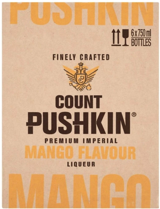 Count Pushkin Mango Liqueur 6 x 750 ml - Image 3