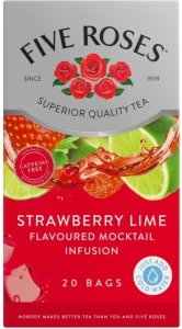 Five Roses Strawberry Lime Mocktail Infusion 20 Teabags