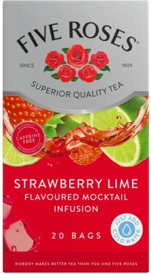 Five Roses Strawberry Lime Mocktail Infusion 20 Teabags