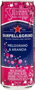 San Pellegrino Melograno Arancia Sparkling Fruit Drink Blend 24 X 330 ml