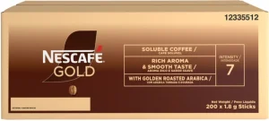 Nescafé Gold Instant Sticks Coffee 200 X 1. 8 g